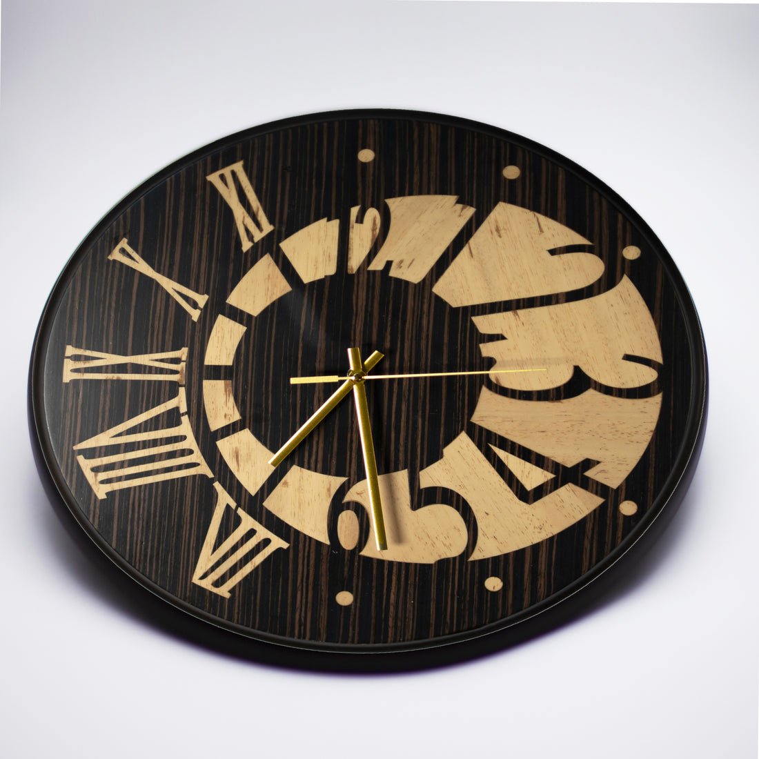 Eclipse- Wooden Wall Clock